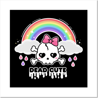 Dead Cute | Kawaii Skull | Pastel Goth Posters and Art